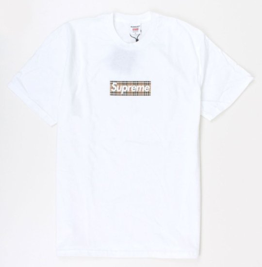 シュプリーム バーバリー ボックス ロゴ Tシャツ 