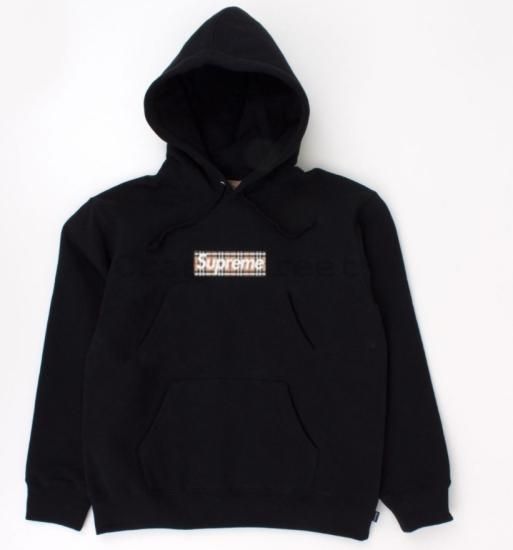 Supreme 22SS Burberry Box Logo Hooded Sweatshirt パーカーブラック ...