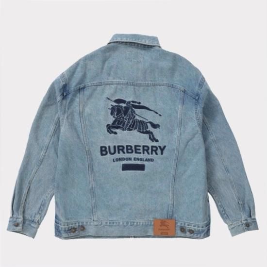 Supreme 22SS Burberry Denim Trucker Jacket ジャケット ウォッシュ