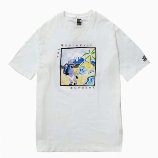 Supreme × THE NORTH FACE Tシャツ ホワイト 白 夏ラーメンマンJrアパレル