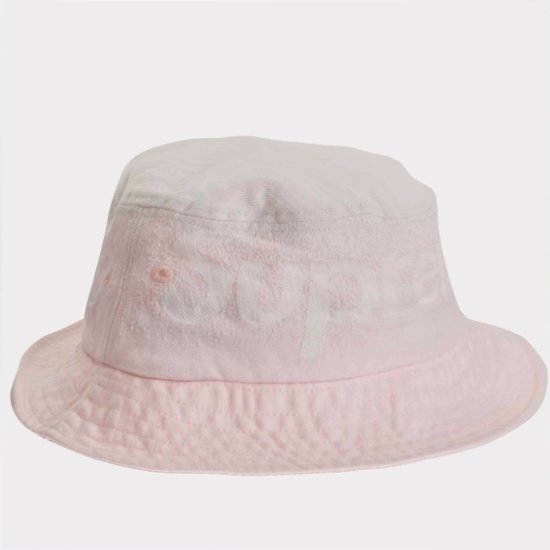 Supreme Fade Jacquard Denim Crusher Hat ハット帽子 ピンク新品の