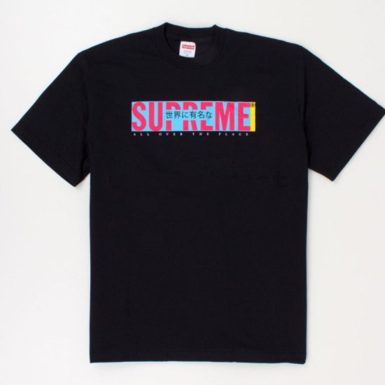 シュプリーム Supreme All Over Tee ブラック - Tシャツ/カットソー ...