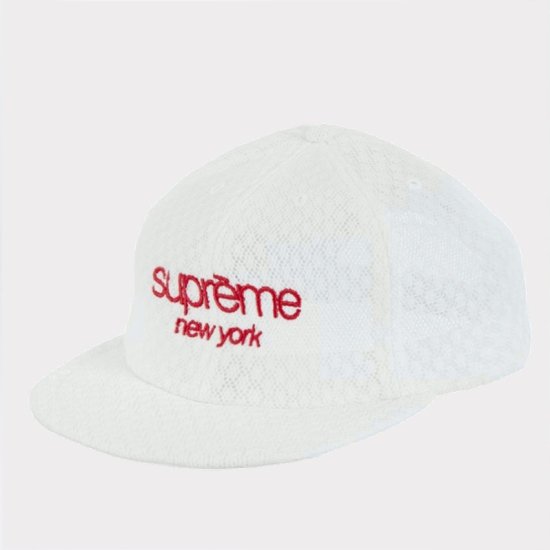 Supreme Classic Logo Air Mesh 6Panel Cap キャップ帽子 ホワイト新品の通販 - Be-Supremer