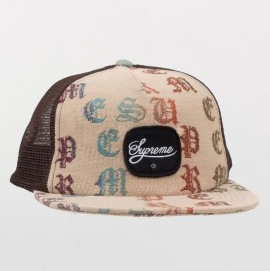 メンズSupreme Leopard Mesh Back 5-Panel 白 キャップ