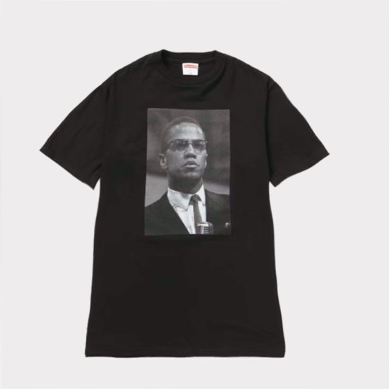 Supreme Malcolm X Tee  ブラック　Ｌ 新品Tシャツ/カットソー(半袖/袖なし)