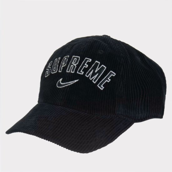 Supreme Nike Arc Corduroy 6Panel Cap キャップ帽子 ブラック新品の