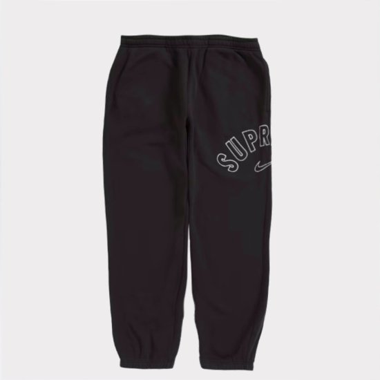 Supreme 2022AW Satin Applique Sweatpant パンツ ブラック新品通販