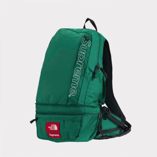 supreme the north face バックパック　green
