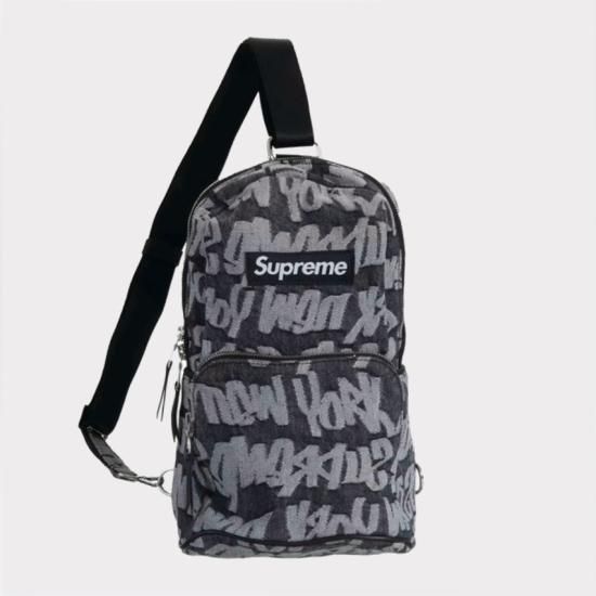 Supreme通販専門店】Fat Tip Jacquard Denim Sling Bag ケース ...