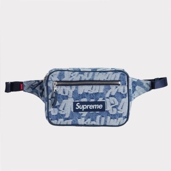 Supreme通販専門店】Fat Tip Jacquard Denim Waist Bag ウエストバッグ ブルー新品の通販 - Be-Supremer