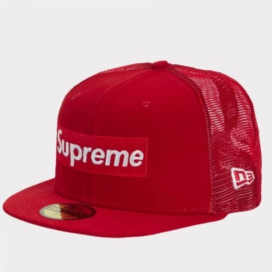 Supreme Box Logo Mesh Back New Era Cap 帽子キャップ ネイビー新品の 