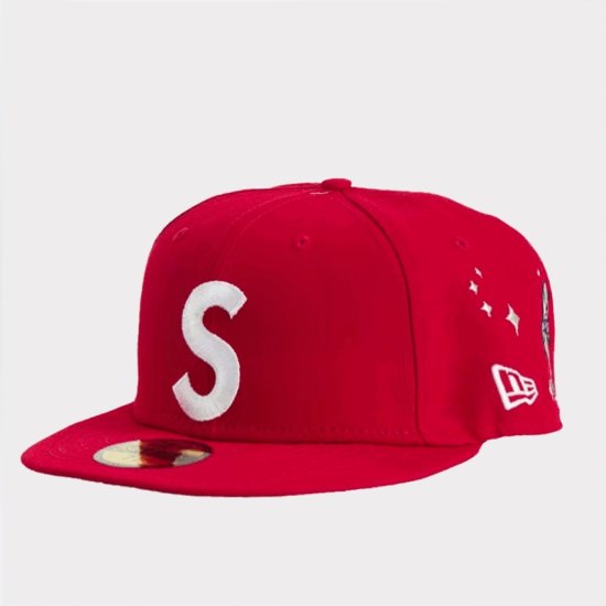 Supreme Characters S Logo New Era Cap 帽子キャップ ロイヤル新品の
