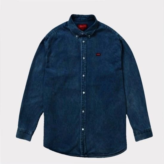 SUPREME 22FW Small Box Logo Shirt Denim - シャツ