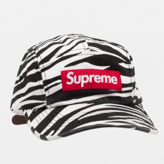 Supreme Washed Chino Twill Camp Cap キャップ帽子 ゼブラ新品