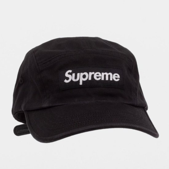Supreme 2022AW Washed Chino Twill Camp Cap キャップ帽子 ブラック ...