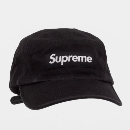 Supreme 2022AW Washed Chino Twill Camp Cap キャップ帽子 ブラック