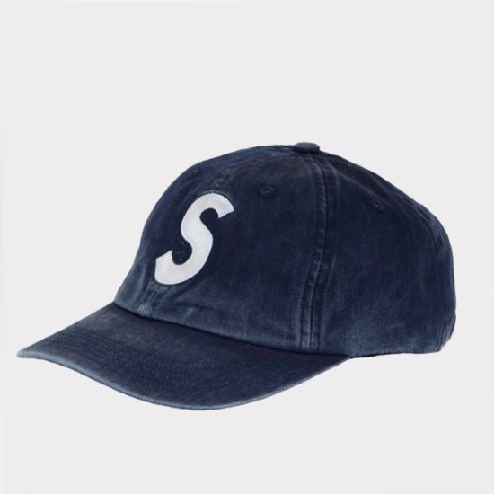 Supreme Pigment Print S Logo 6Panel Cap キャップ帽子 ブラック新品 