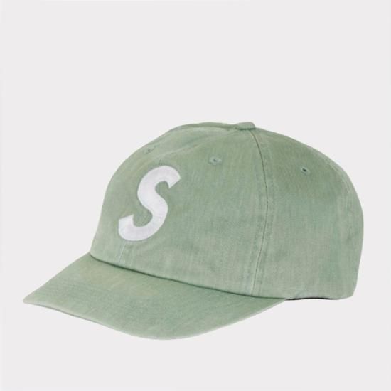 Supreme Kevlar Denim S Logo 6Panel Cap キャップ帽子 オリーブ新品の