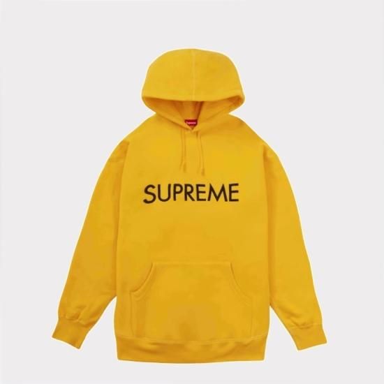 最短即日 Supreme◇22FW/Capital Hooded Sweatshirt/M/コットン/BLK