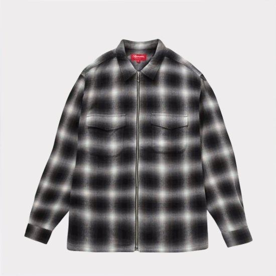 Supreme シュプリーム 22FW Shadow Plaid Flannel Zip Up Shirt