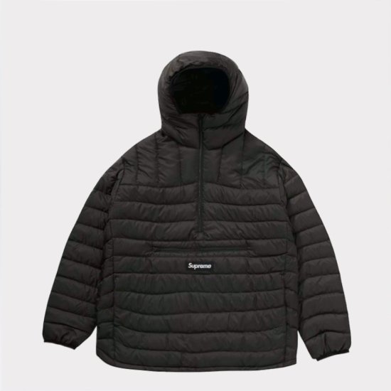 新品supreme twill anorak jacket ハーフジップパーカー