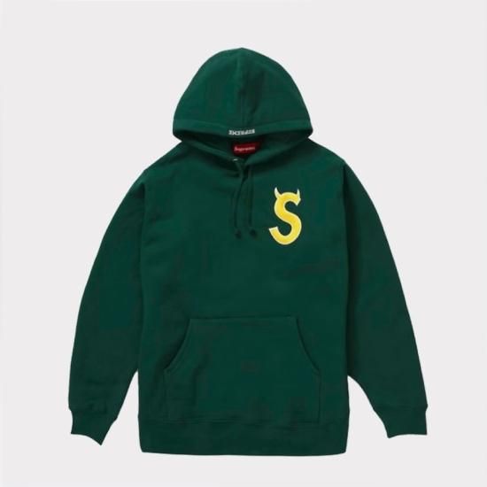 Supreme 2022AW S Logo Hooded Sweatshirt パーカー ダークグリーン