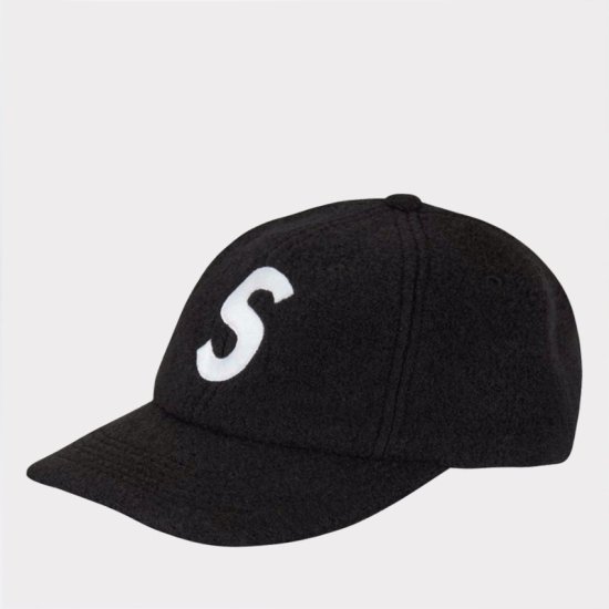 Supreme Pigment Print S Logo 6Panel Cap キャップ帽子 ブラック新品 