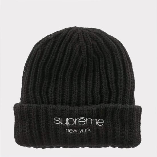 Supreme シュプリーム 2023AW Classic Logo Chunky Ribbed Beanie 