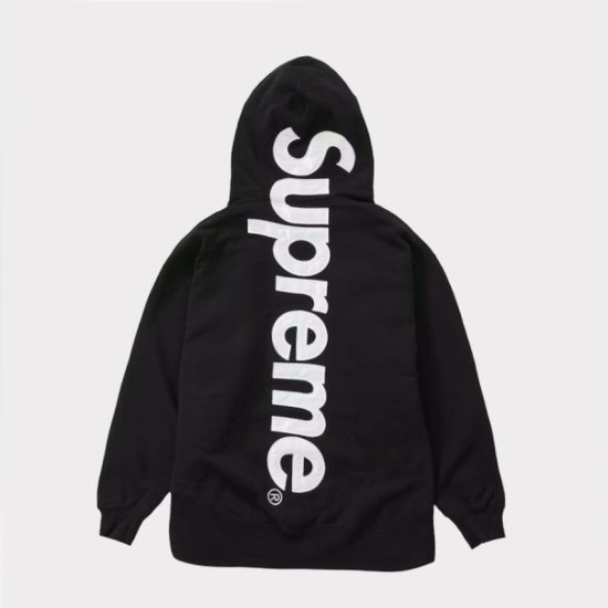 Supreme Satin Applique Hooded Sweatshirt | hartwellspremium.com
