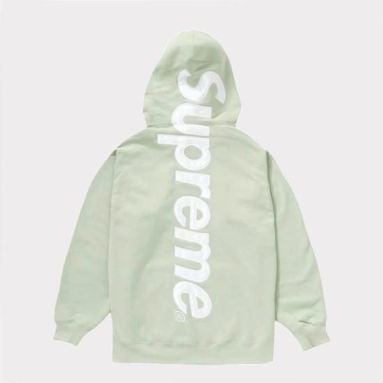 Supreme 2022AW Satin Applique Hooded Sweatshirt パーカー ミント ...