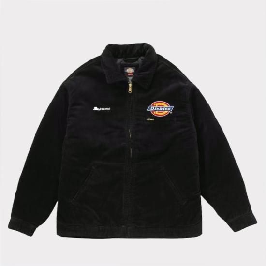 ジップボタンジップアップ試着のみ Supreme dickies bomber jacket L