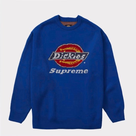 supreme Dickies セーター　ロイヤル　Lサイズ