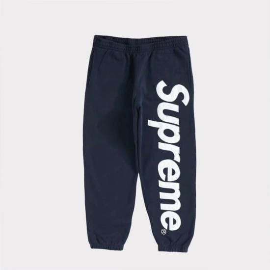 Supreme 2022AW Satin Applique Sweatpant パンツ ブラック新品通販