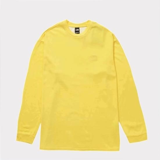 Supreme 2022AW The North Face Pigment Printed Printed L/S Top ロングスリーブ イエロー  新品通販 - Be-Supremer