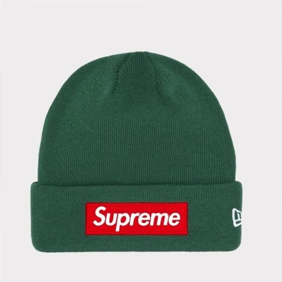 【Supreme通販専門店】 2022AW New Era Box Logo Beanie ニ ニット帽 ダークパイン新品の通販-  Be-Supremer