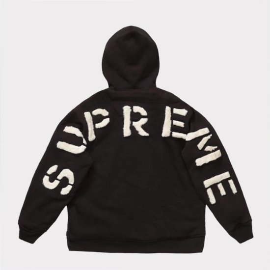 Supreme 2022AW Faux Fur Lined Zip Up Hooded Sweatshirt ジップアップパーカー ブラック 新品通販  - Be-Supremer