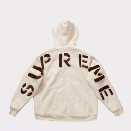 Supreme 2022AW Faux Fur Lined Zip Up Hooded Sweatshirt ジップアップパーカー ナチュラル  新品通販 - Be-Supremer