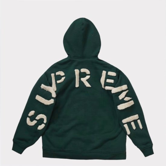 Supreme 2022AW Faux Fur Lined Zip Up Hooded Sweatshirt ジップ