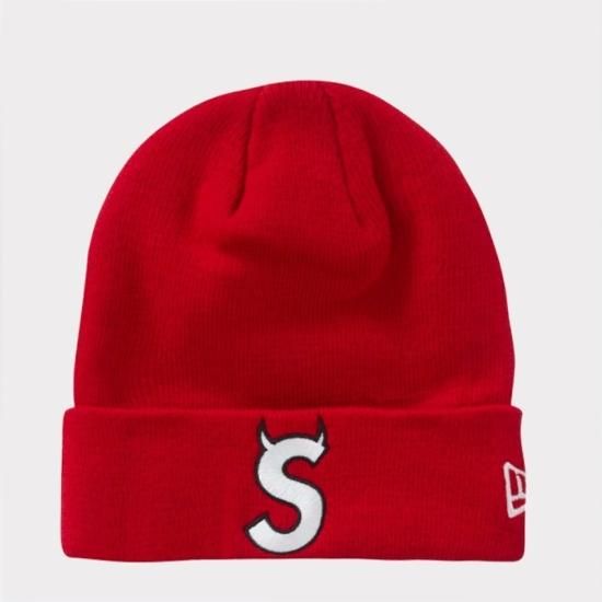 Supreme通販専門店】 2022AW New Era S Logo Beanie ニット帽 レッド 