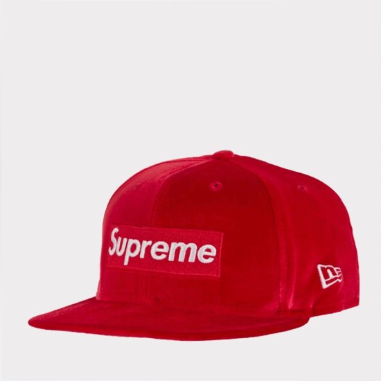 Supreme 2022AW Velour Box Logo New Era Cap 帽子キャップ レッド新品の通販 - Be-Supremer