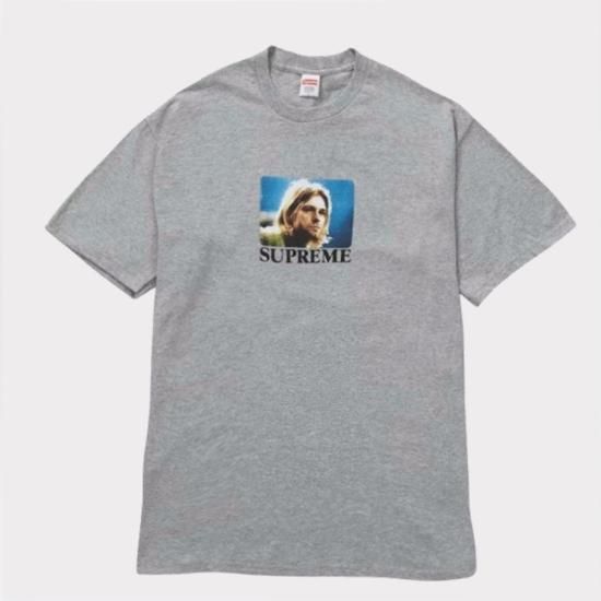 23SS SUPREME SMOKE TEE Heather Grey