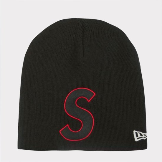 【Supreme通販専門店】 New Era S Logo Beanie ニット帽 ブラック新品の通販- Be-Supremer