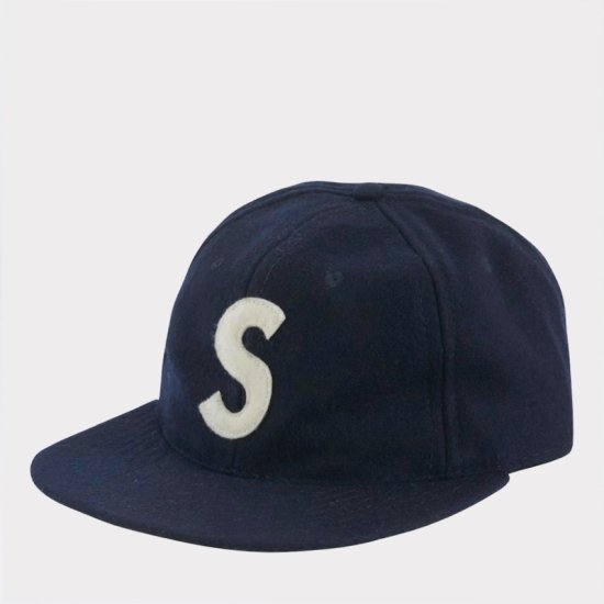 Supreme Ebbets S Logo Fitted Cap 帽子キャップ ネイビー新品の通販 - Be-Supremer