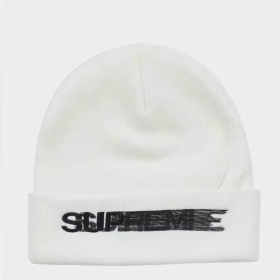 Supreme シュプリーム 23SS Motion Logo Beanie | モーションロゴビーニー ニット帽 ホワイト -  Supreme(シュプリーム)オンライン通販専門店 Be-Supremer