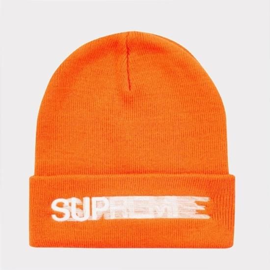 Supreme通販専門店】 Motion Logo Beanie ニット帽 オレンジ新品の通販