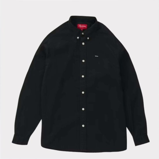 Supreme シュプリーム シャツ サイズ：L スモールBOXロゴ ボタンダウンシャツ Small Box Shirt ブラック 黒 コットン 22AW 2022年秋冬 トップス シンプル ブランド カジュアル ベーシック【メンズ】