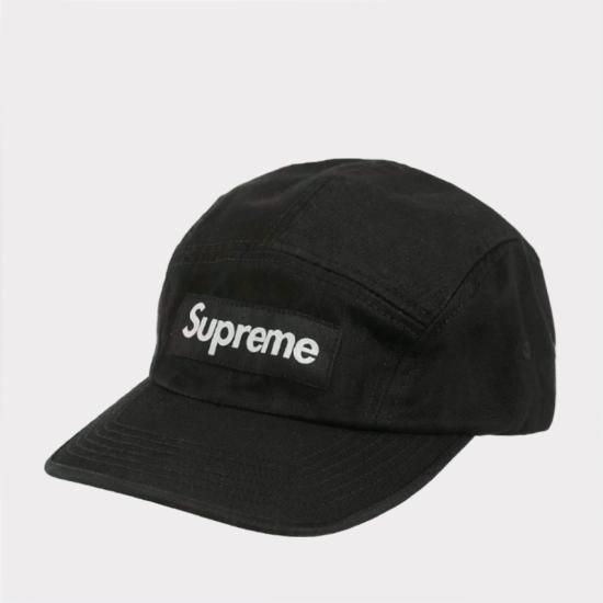 Supreme Washed Chino Camp Cap キャップ帽子 ブラック新品の通販 - Be ...