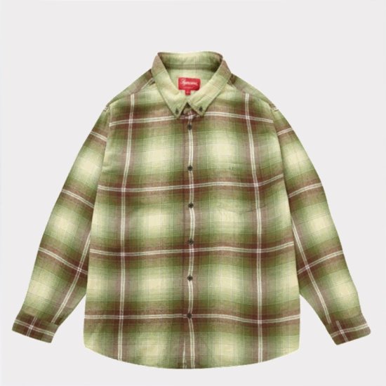 シュプリーム　Plaid Flannel Shirt　緑XL