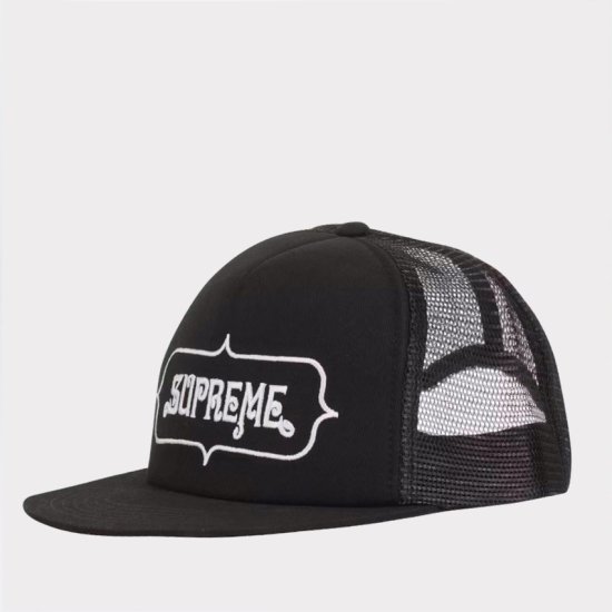 supreme 5パネル cap 黒