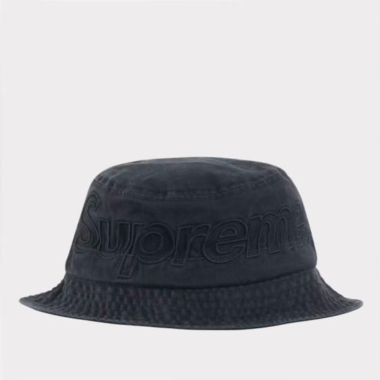 Supreme Multi Type Jacquard Denim Crusher Hat ハット帽子 ブラック 